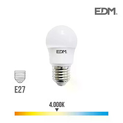 Edm Ampoule LED E27 8,5W équivalent à 70W - Blanc Naturel 4000K