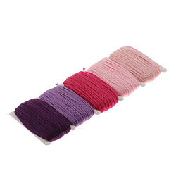 Acheter 10Meter 1mm coton corde tressée Twisted Cord Ficelle pour Bracelet Violet