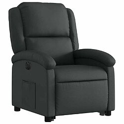 Avis Maison Chic Fauteuil Relax pour salon, Fauteuil inclinable électrique noir cuir véritable -GKD72991