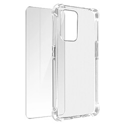 Avizar Pack Protection Oppo A94 5G Coque Souple et Verre Trempé transparent