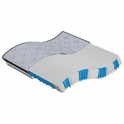 vidaXL Matelas à ressorts ensachés moyen 180x200 cm