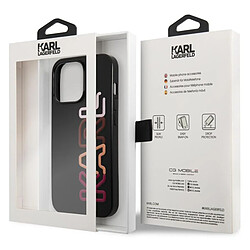 Karl Lagerfeld Coque pour iPhone 13 Pro Antichoc Aux Bords Surélevés Noir