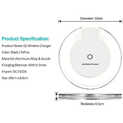 Acheter Chrono Chargeur sans fil de mise à niveau, support de charge pour iPhone 12/Mini/12 Pro Max/11, 11 Pro, Max, XR, Xs Max, XS, X, 8, 8 Plus, charge rapide 10W pour Galaxy S10 S9 S8, Note 10 et Suite,(blanc)