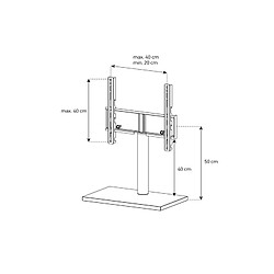 PIED TV POUR 32 A 55" ORIENTABLE