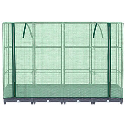 Avis vidaXL Jardinière surélevée avec housse aspect rotin 160x40x123 cm