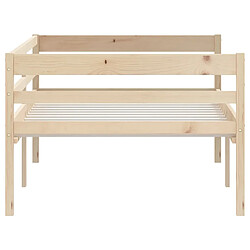 Acheter vidaXL Cadre de lit sans matelas bois de pin massif 90x200 cm