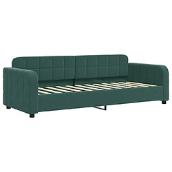 vidaXL Lit de repos sans matelas vert foncé 80x200 cm velours