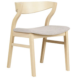 Acheter Beliani Chaise de salle à manger Set de 2 Beige MAROA