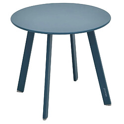 Hesperide Table d'appoint de jardin ronde Saona - Diam. 50 cm - Bleu mat