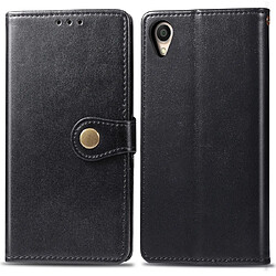 Wewoo Housse Coque Etui en cuir de couleur unie pour téléphone portable avec boucle de protection et cadre photo et fente carteporte-monnaie et support OPPO Reno 10X zoom Noir