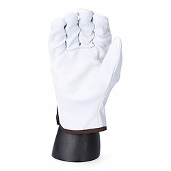 Gants de travail EDM Transport Blanc Peau de vache - 10