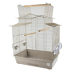 LAROY DUVO Cage pour oiseaux Mocha Iza 3 - 58 x 38 x 65 cm - Moka