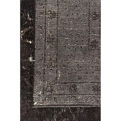 Vidal Tapis de laine 287x188 noir Vintage Royal