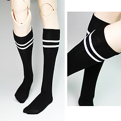 Avis Paire De Chaussettes En Coton Rayé Pour Poupées Blythe BJD Accessoires Oncle Doll Noir