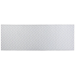 Beliani Tapis blanc et gris 70 x 200 cm SAIKHEDA