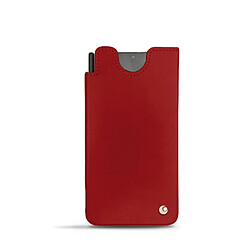 Pochette cuir Samsung Galaxy S21 Ultra - Pochette - Rouge ( Nappa - Pantone #d50032 ) - NOREVE