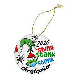 Personnalisez Le Pendentif De Noël Grinch à La Main Décor Drôle De Fournitures De Fête Style 2