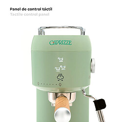 Avis Machine à Café Espresso Semi Automatique Caprizze Hikari 1400W 20 bars avec Vaporisateur et Mousseur USB inclus Vert Mat