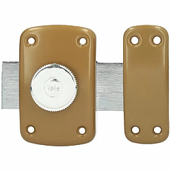 YALE Verrou porte cylindre - 40 mm - Marron