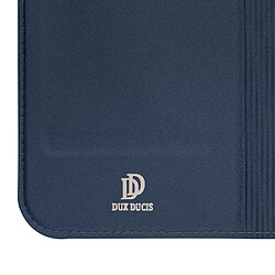 Acheter Étui pour iPhone 15 Plus Clapet Porte-carte Support Vidéo Dux Ducis Bleu nuit