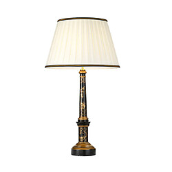 Elstead Lighting Lampe de table Strasbourg Bois Noir et Or