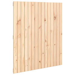 vidaXL Tête de lit murale 95,5x3x110 cm Bois massif de pin