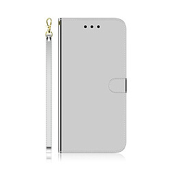 Wewoo Coque Etui à rabat avec surface miroir pour iPhone 11 Pro fentes cartes et porte-cartes ainsi que portefeuille et lanière argent