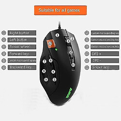 Universal Souris de jeu de bureau compétitives ergonomiques filaires