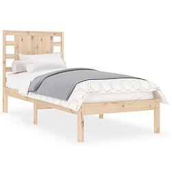 vidaXL Cadre de lit sans matelas 90x200 cm bois de pin massif