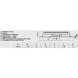 Lanceur pour GX100 à 2 cliquets métalliques plats