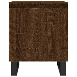 Maison Chic Lot de 2 Tables de chevet - Tables de Nuit chêne marron 40x30x50cm bois d'ingénierie pas cher