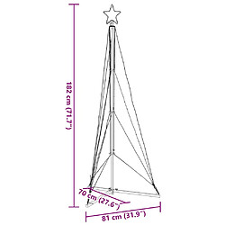 vidaXL Guirlande de sapin de Noël 363 LED bleu 180 cm pas cher