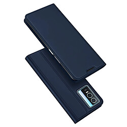 Etui en PU DUX DUCIS bleu pour votre Vivo Y76 5G/Y76s/Y74s