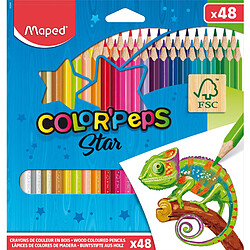 MAPED Crayon de couleur COLOR'PEPS Star, étui carton de 48 ()