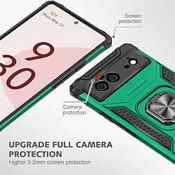 Coque en TPU anti-chocs avec béquille, vert noirâtre pour votre Google Pixel 6