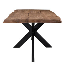 Moloo MANAUS-Table repas 6/8 personnes L160, Manguier "tree top",Spider noir pas cher