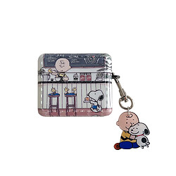 GUPBOO Airpods Coque Housse Étui Protecteur Compatible pour AirPods Pro-dessin animé mignon charlie snoopy