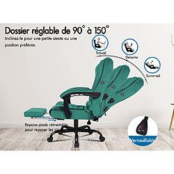 Avis ALFORDSON Fauteuil de Bureau de Massage avec Repose-pieds Siège de jeu Exécutif