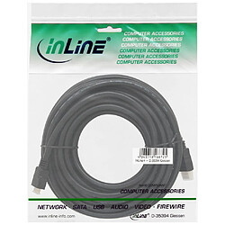 InLine HDMI Mini Câble, HDMI mâle sur Mini mâle, contacts dorés, noir, 10m