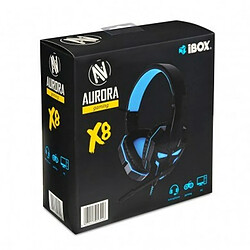 Casque Ibox X8 Bleu Noir Noir/Bleu