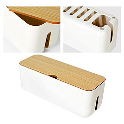 Cable Wire Management Box Chargeur Hide Tidy Cover Plateau Organisateur Blanc pas cher