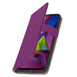 Avizar Housse Samsung M51 Porte-carte Fonction Support Vidéo Violet