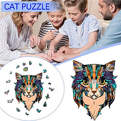 RedMiter Puzzle en bois chat pour adultes et enfants 01_ Multicolore