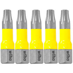 Boîte de 5 embouts Y Torx T15x25 mm WIHA - 41592