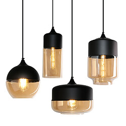 Stoex Suspension Design Style Retro Vintage Contemporain Couleur Fumé , Lustre Abat-jo