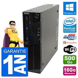 PC Lenovo ThinkCentre M82 SFF Intel G630 RAM 16Go Disque 500Go Windows 10 Wifi - Occasion