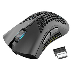 Souris De Jeu Sans Fil 2.4G Souris De Souris En Nid D'abeille RVB Pour Gamer Office Rose