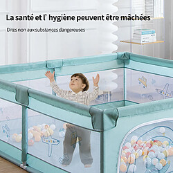 Acheter IKIDO Parc pour bébé grande portable enfants intérieur et extérieur,baby playpen,aire d'activités portable pour enfants avec porte de sécurité, maille respirante,parc bebe pliable avec balles (verte)