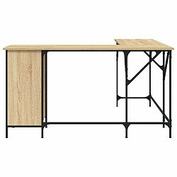 Acheter Maison Chic Bureau,Table de travail,bureau de travail pour chambre chêne sonoma 141x141x75 cm bois d'ingénierie -GKD21670