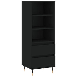 vidaXL Buffet haut Noir 40x36x110 cm Bois d'ingénierie